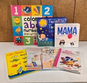 Children's Book Lot 7 Dr Seuss Jimmy Fallon Owl Diaries Pony Camp Board Books